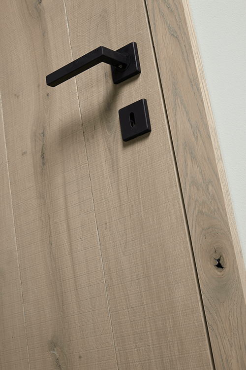 parketdeur eik barnwood detail