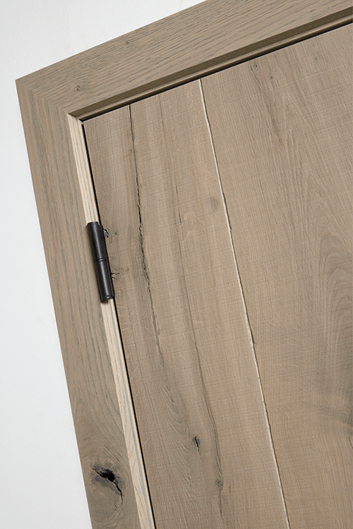 parketdeur eik barnwood detail
